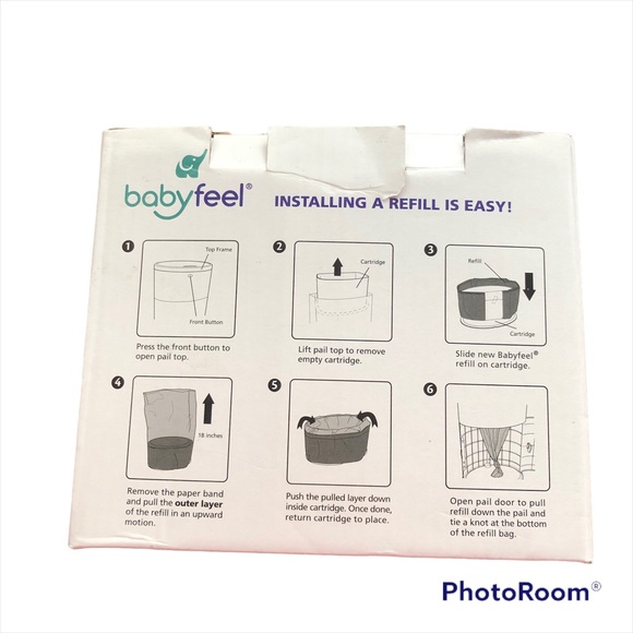 Babyfeel Refills Compatible with Dekor Classic Diaper Pail - 4 Pack **Open Box** - Picture 3 of 10